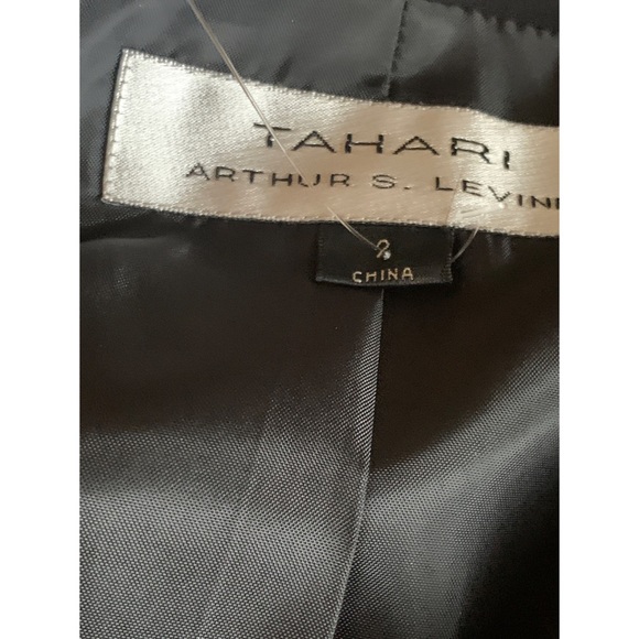 Tahari ASL black tailored lapel suit jacket, 2 - Picture 11 of 15